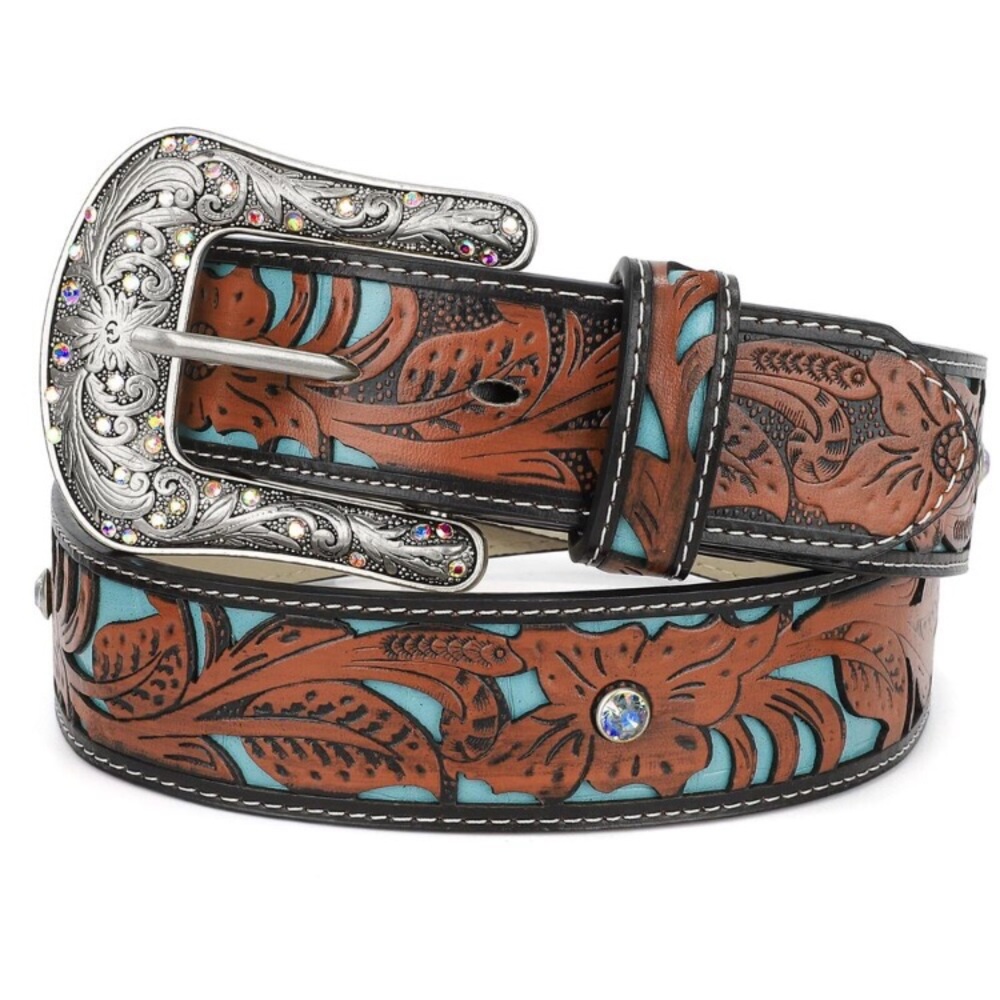 New Western Belts For Women Cowgirl Cowboy Country Belt Turquoise